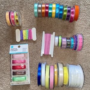 Large lot of various sized ribbon